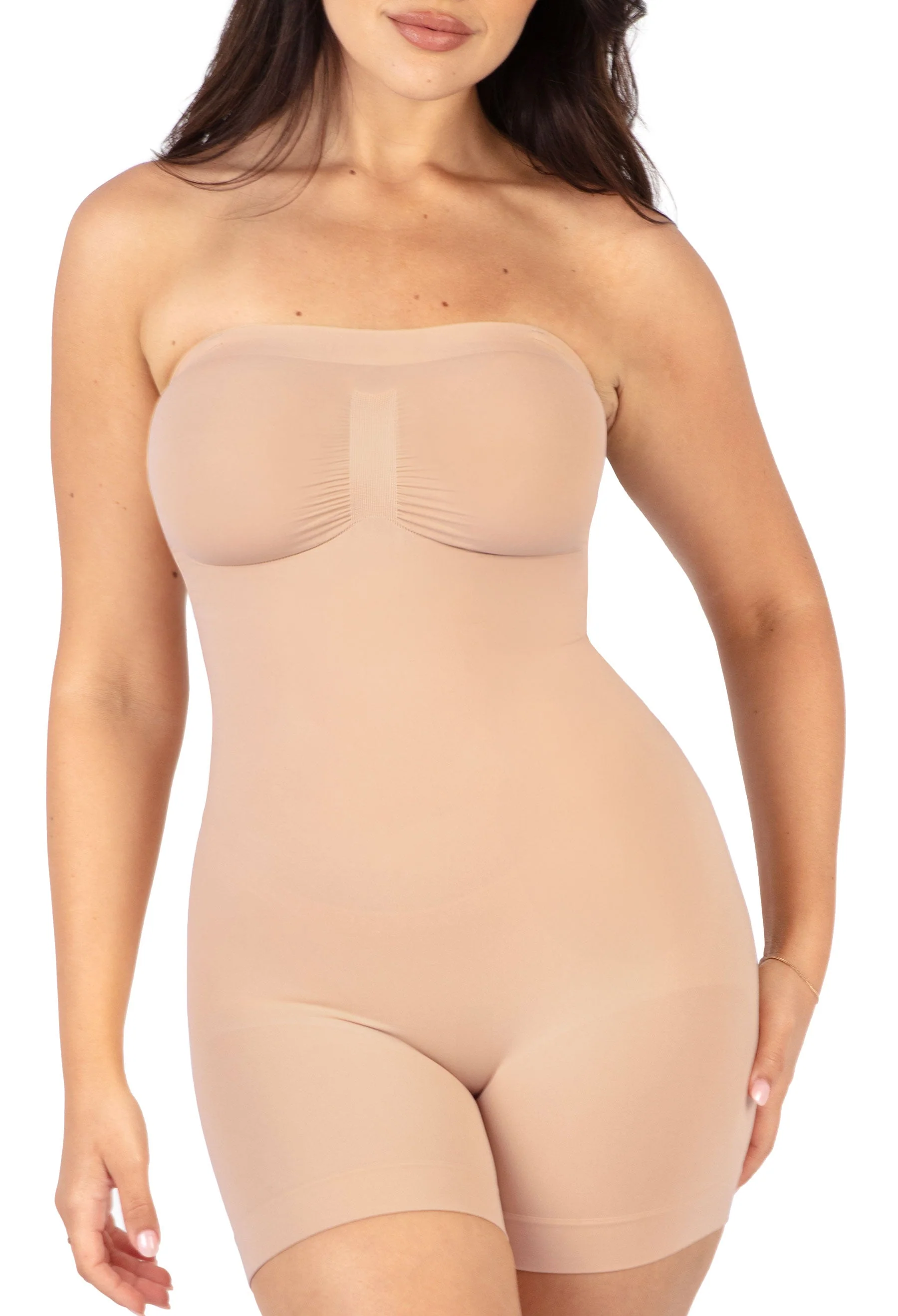 Shapewear Bodysuit Strapless Shorts | BodySleek - 2 Pack - Image 2