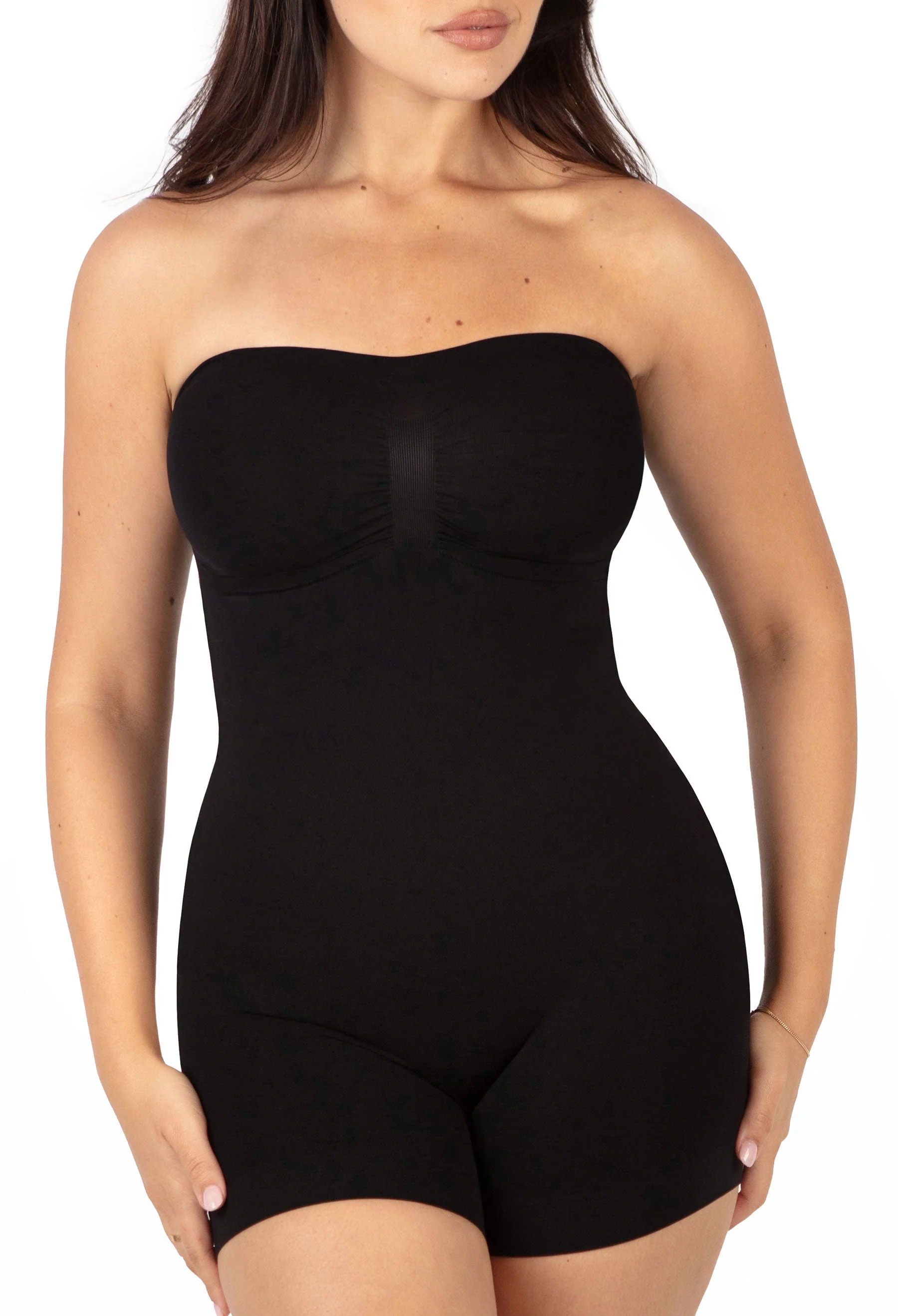 Shapewear Bodysuit Strapless Shorts | BodySleek - 2 Pack - Image 9