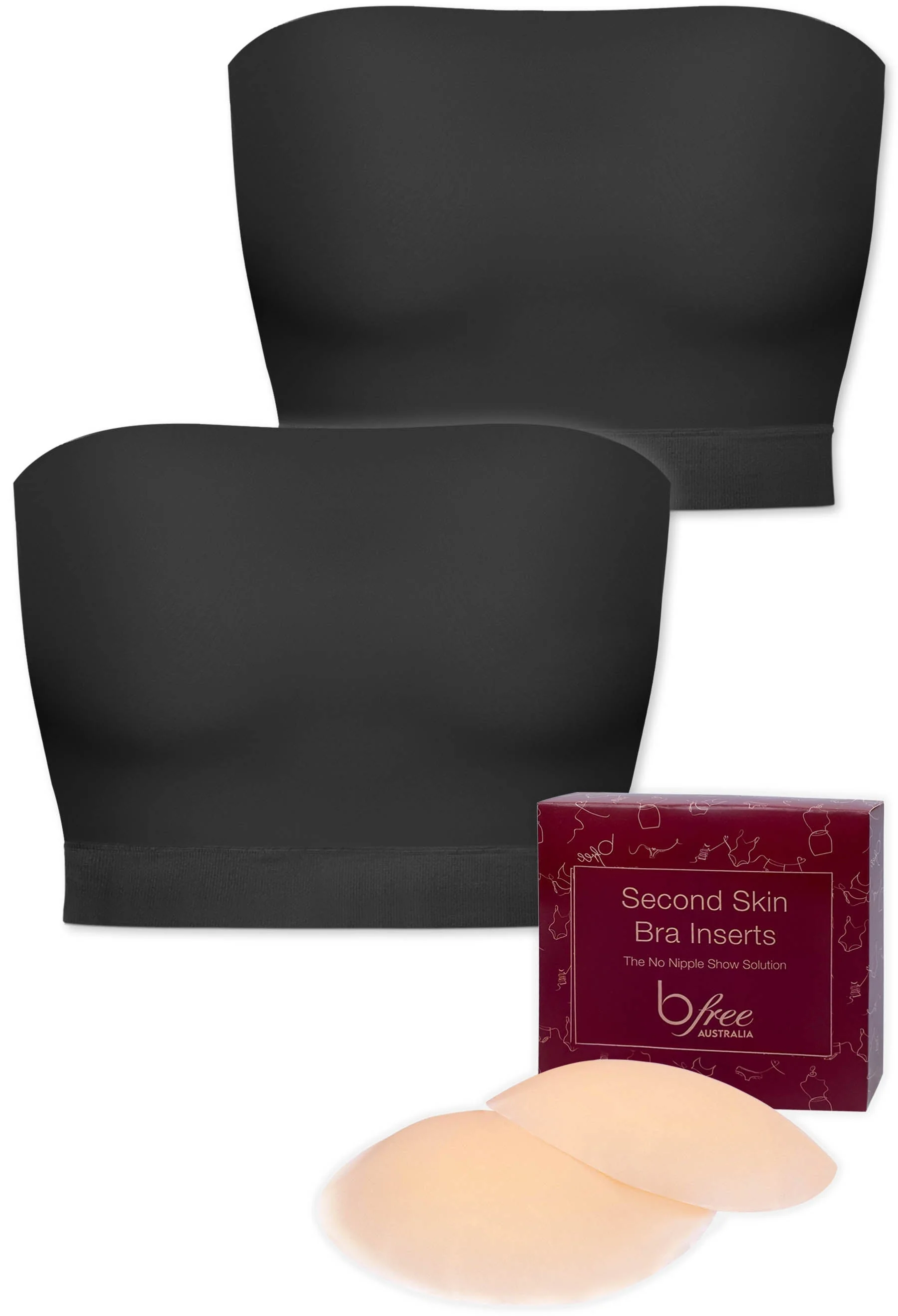 Sleek Bandeau Top with Silicone Bra Pads Set - Image 13