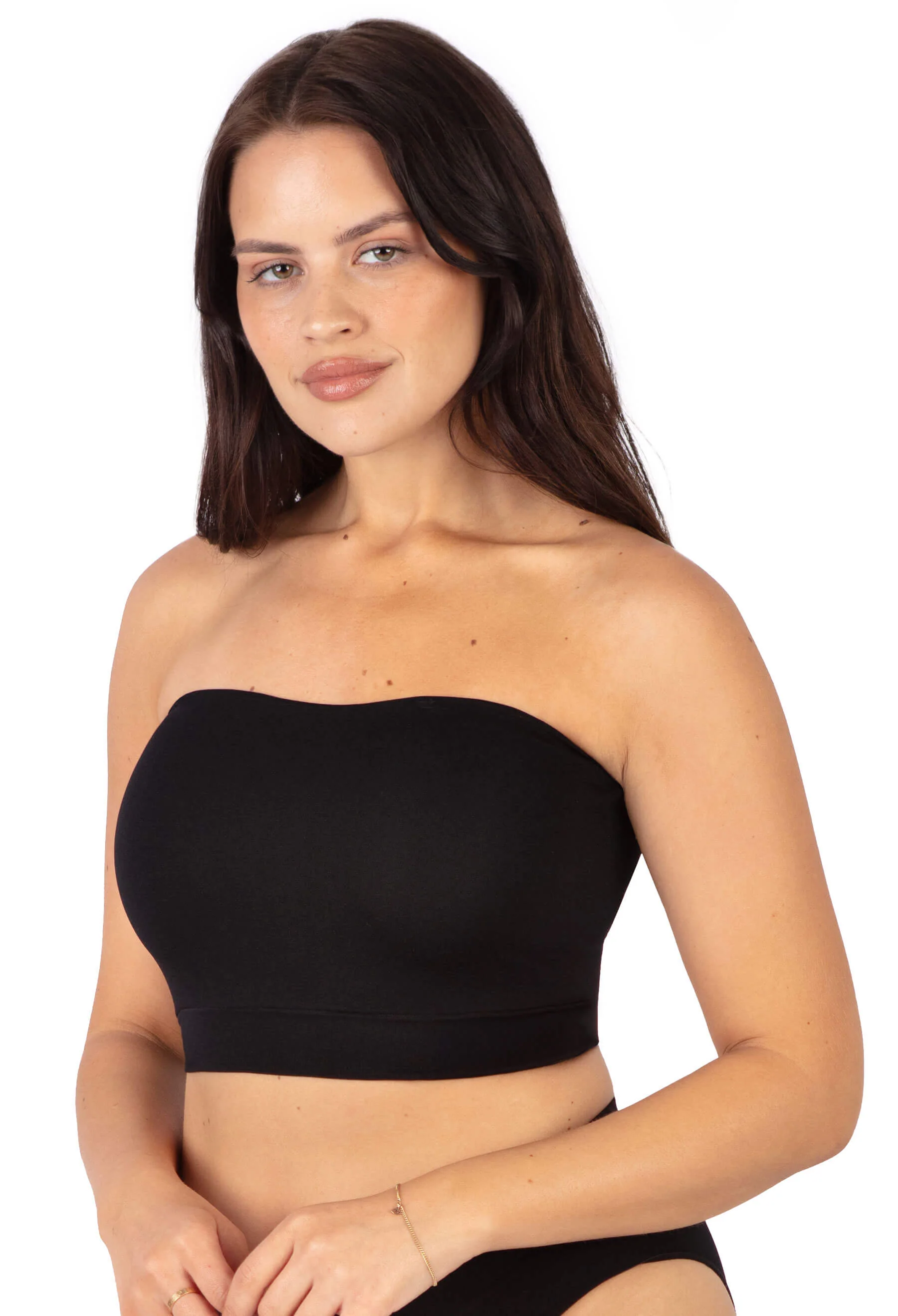 Sleek Bandeau Top with Silicone Bra Pads Set - Image 8