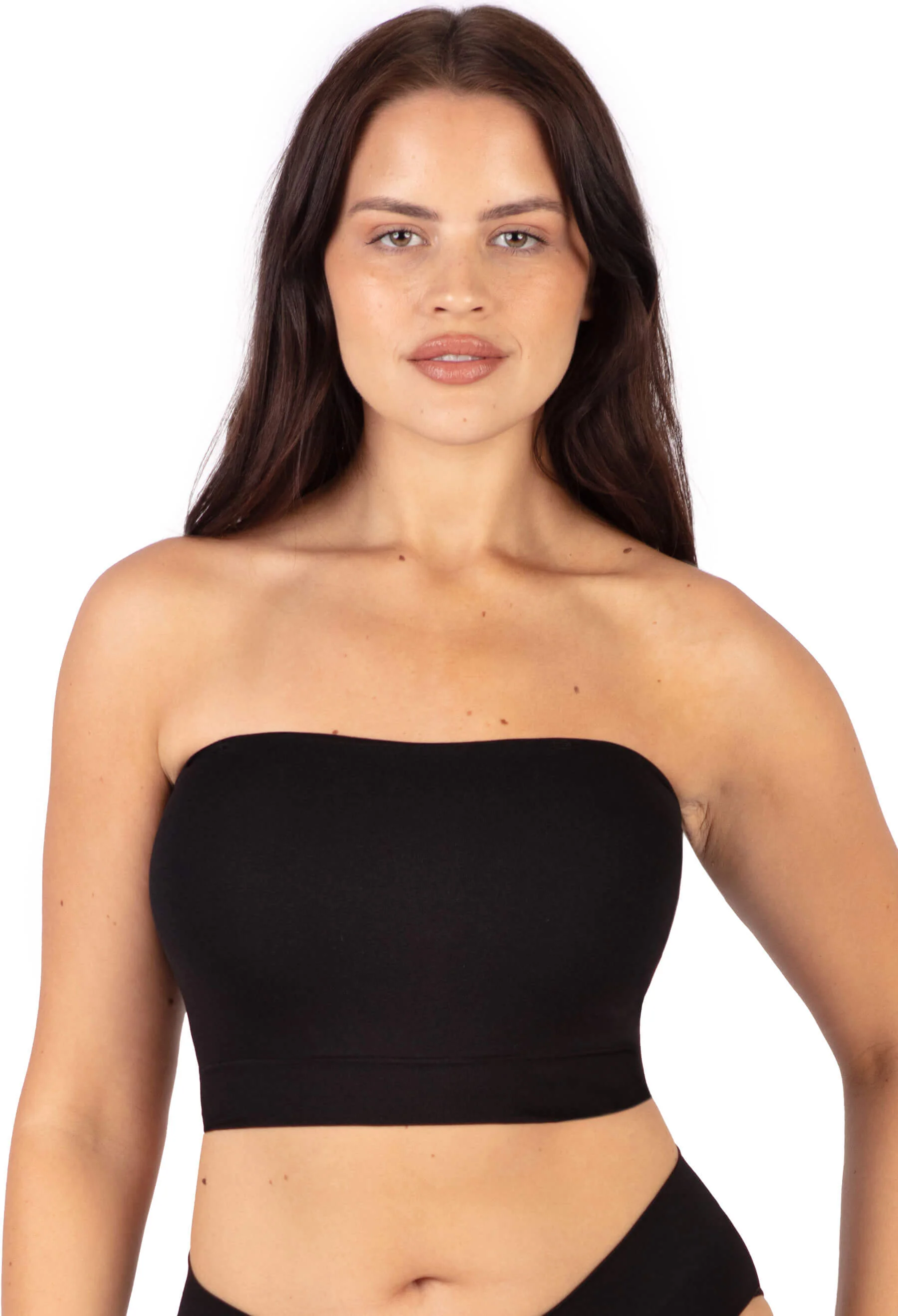 Sleek Bandeau Top with Silicone Bra Pads Set - Image 9