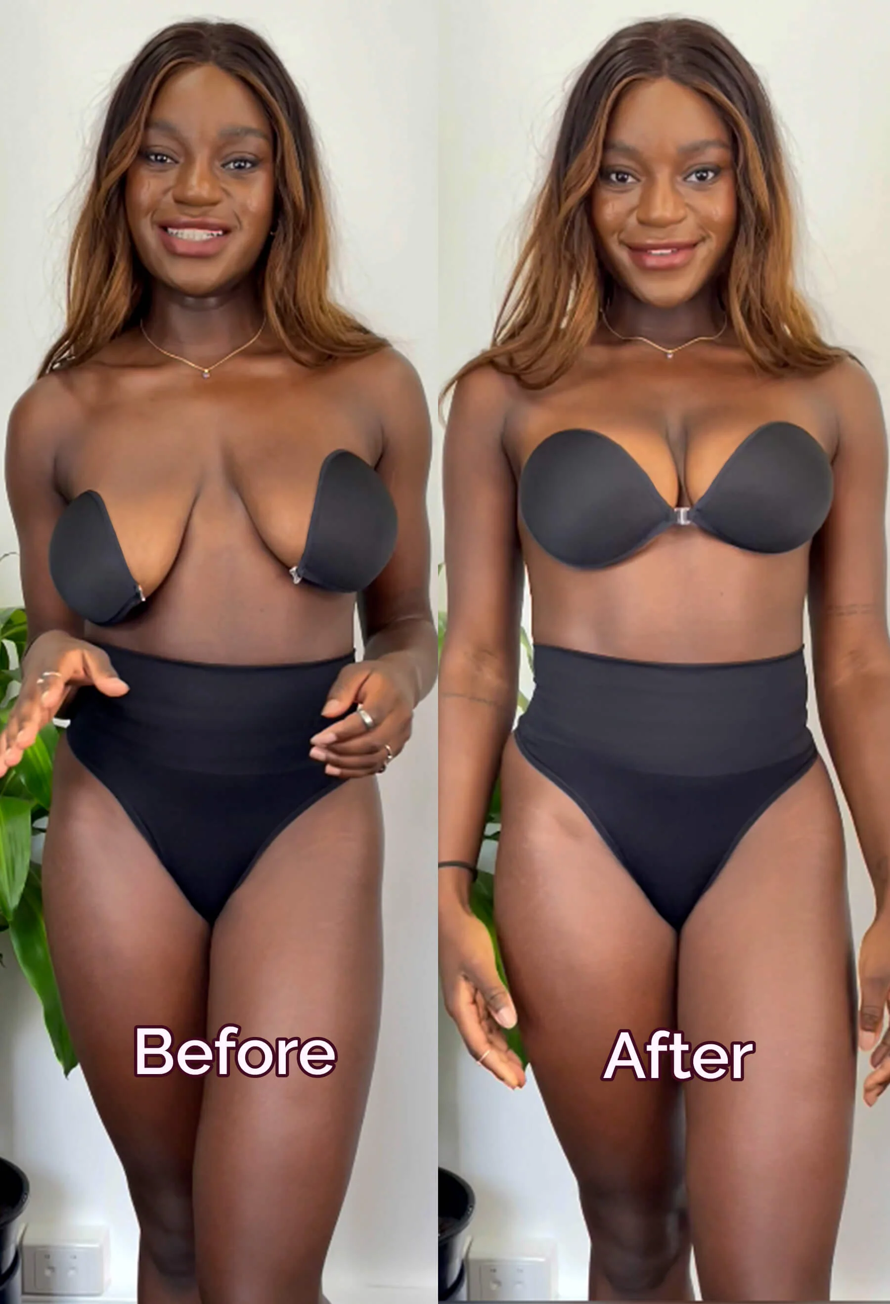 Sleek Stick On Bra With Straps Set - Image 21