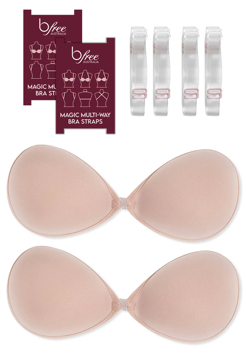 Sleek Stick On Bra With Straps Set - Image 23