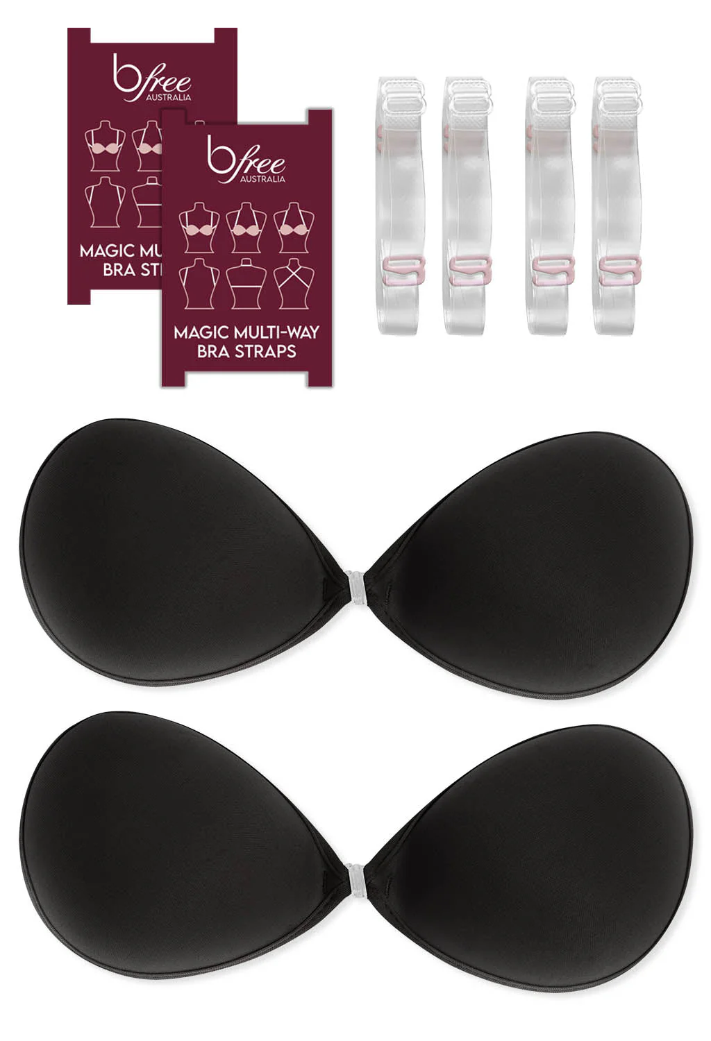 Sleek Stick On Bra With Straps Set - Image 24