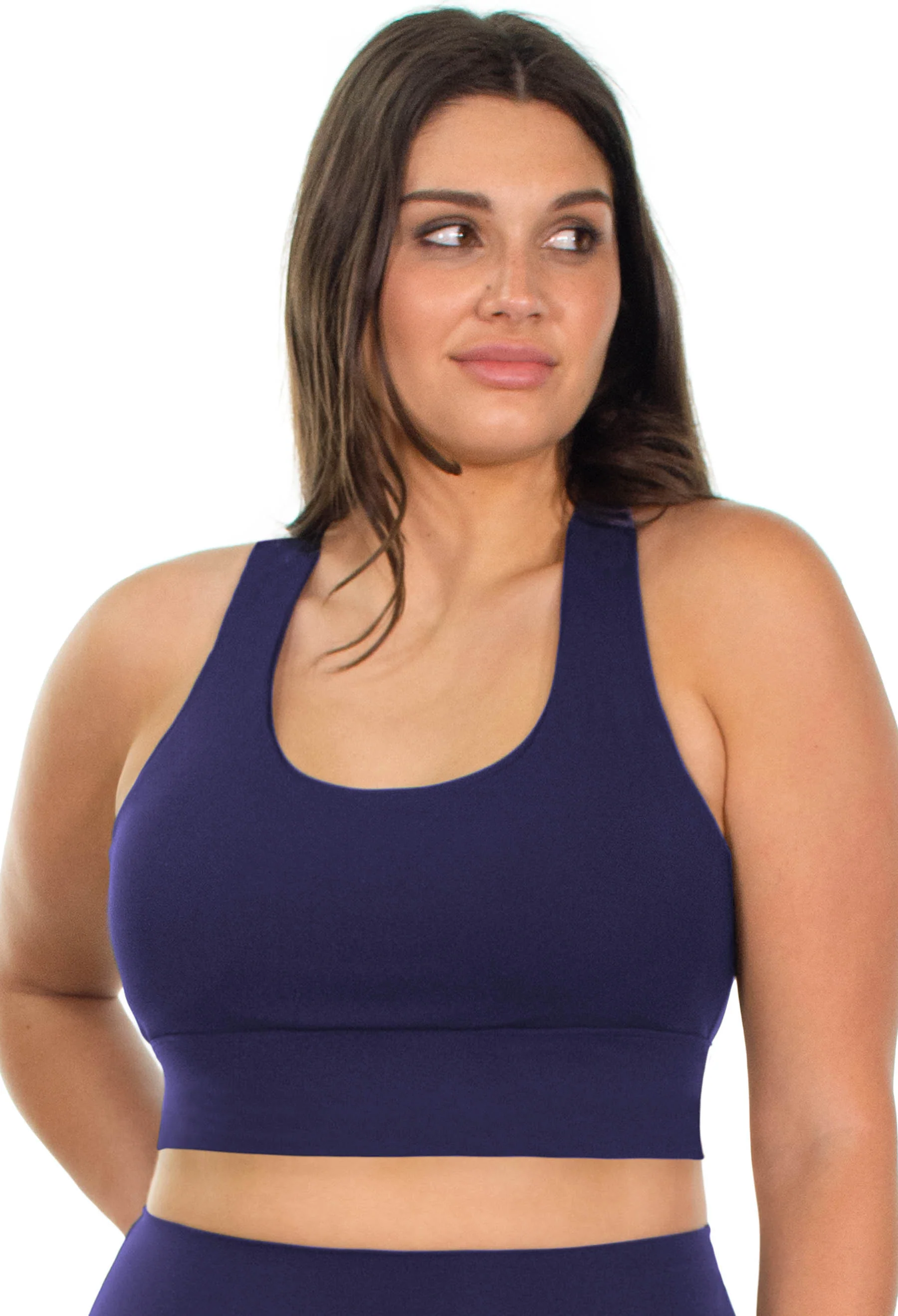 Sports bra - Long Line with a Mesh Racer Back - Image 2