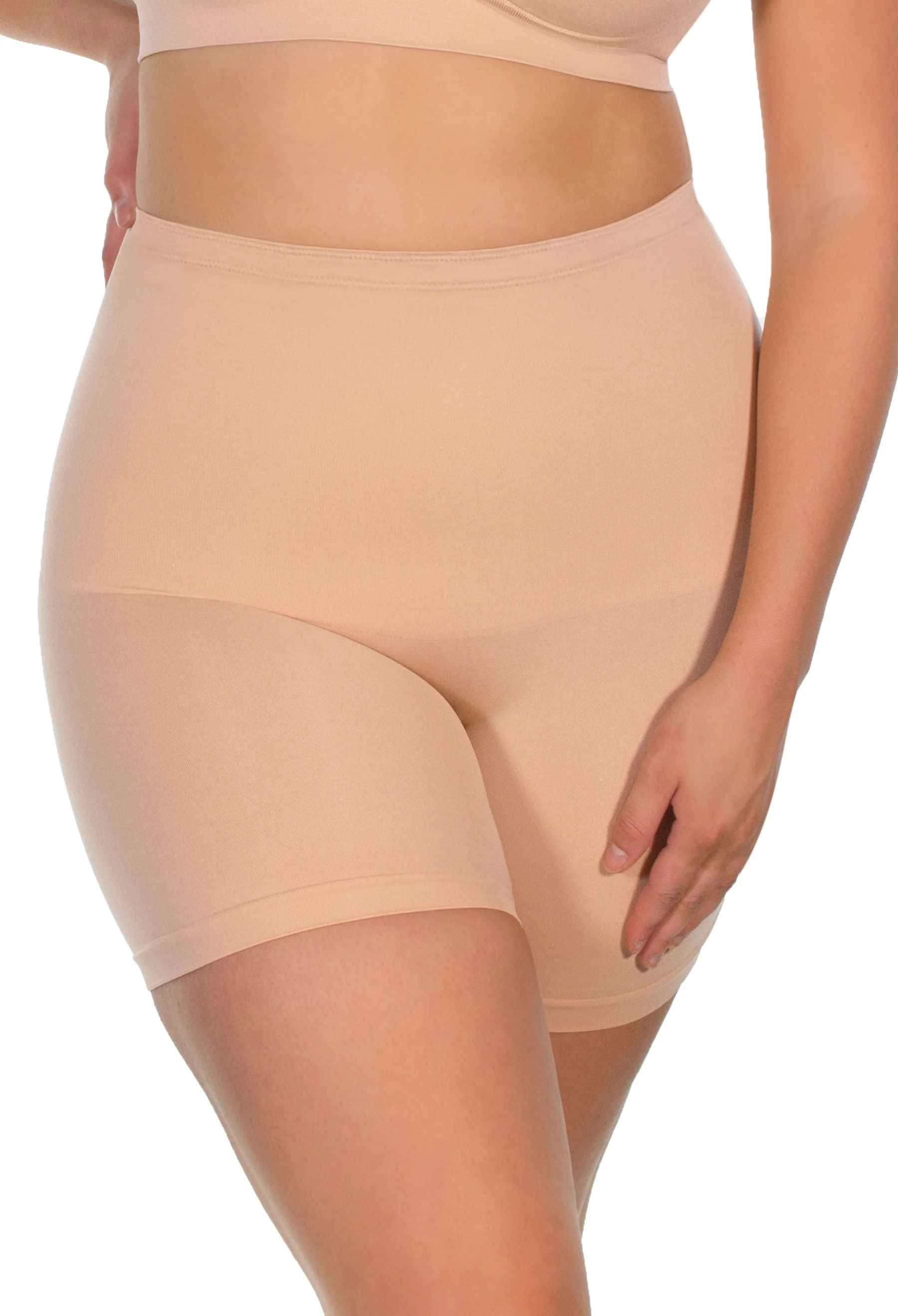 Targeted Tummy Control Stay-Up Shorts | Silicone Band - 2 Pack - Image 2