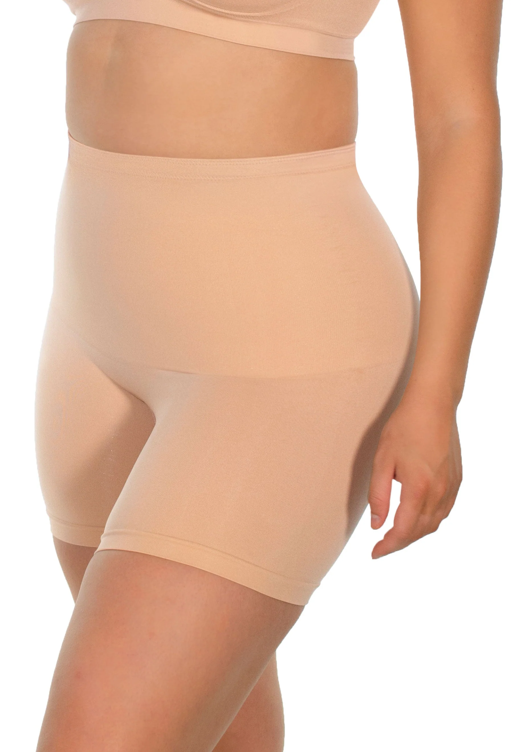 Targeted Tummy Control Stay-Up Shorts | Silicone Band - 2 Pack - Image 3