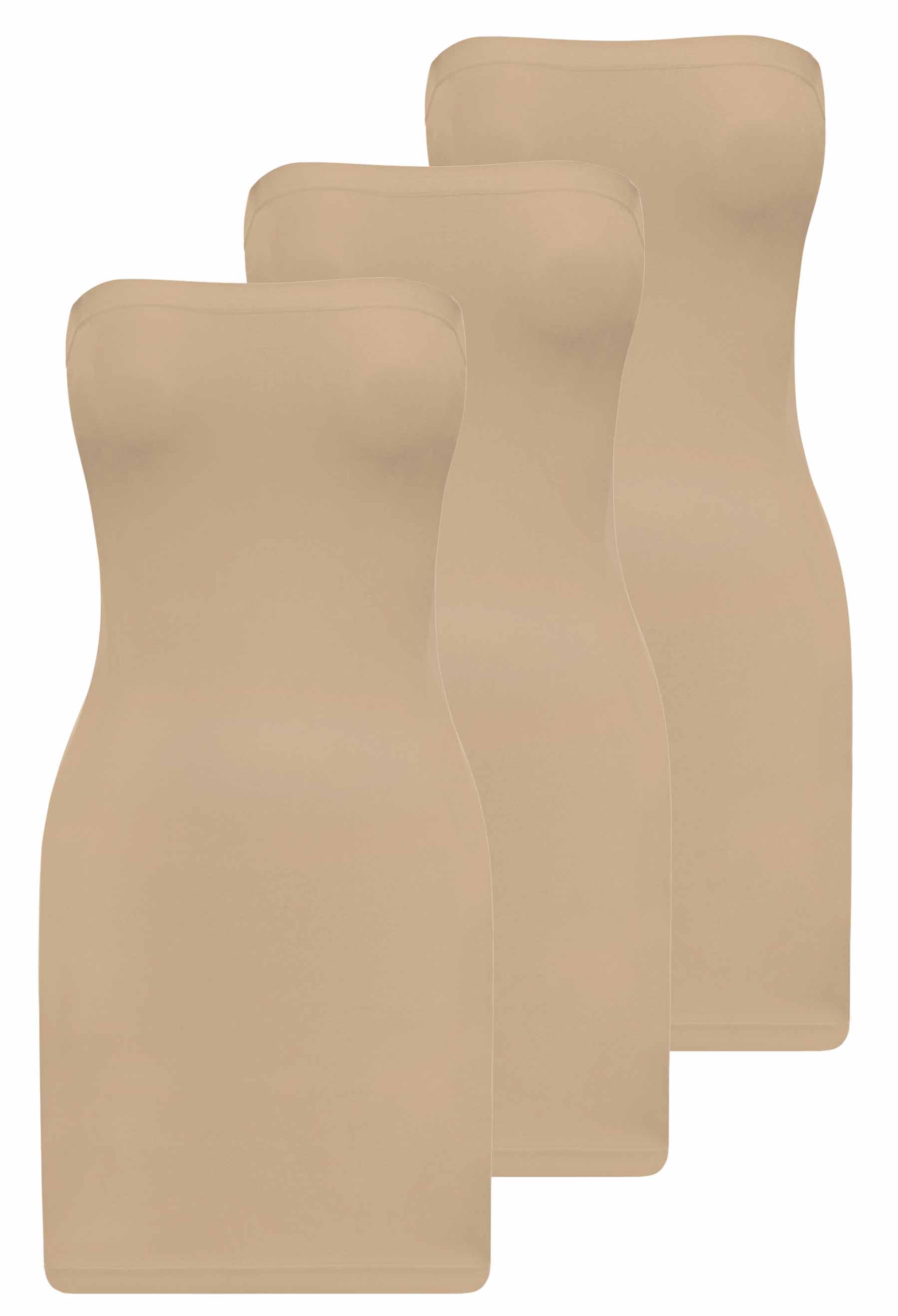 Strapless Knee Length Slip Dress - 3 PACK - Image 13