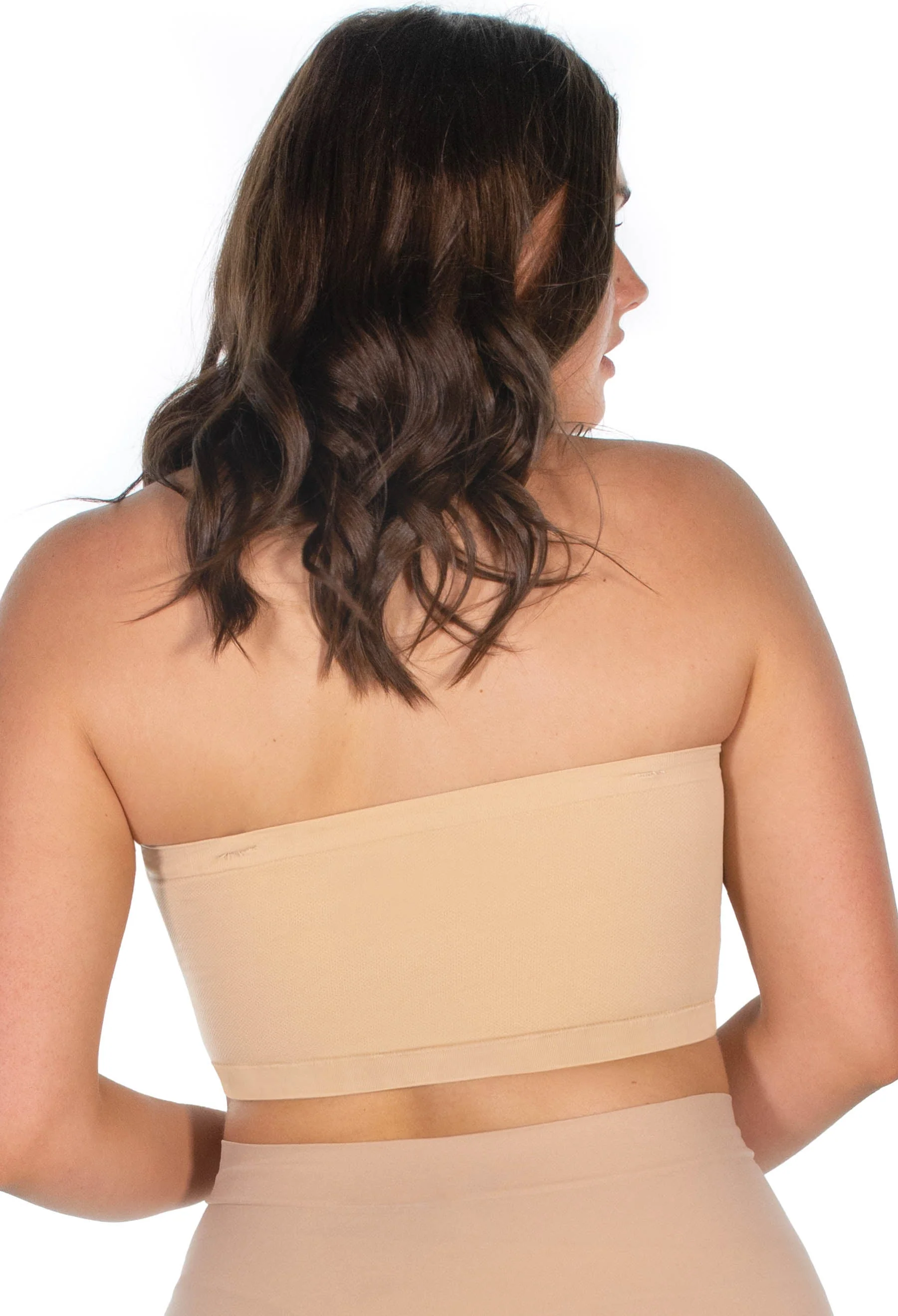 Strapless Support Bandeau with Rib Band - 3 Pack - Image 4