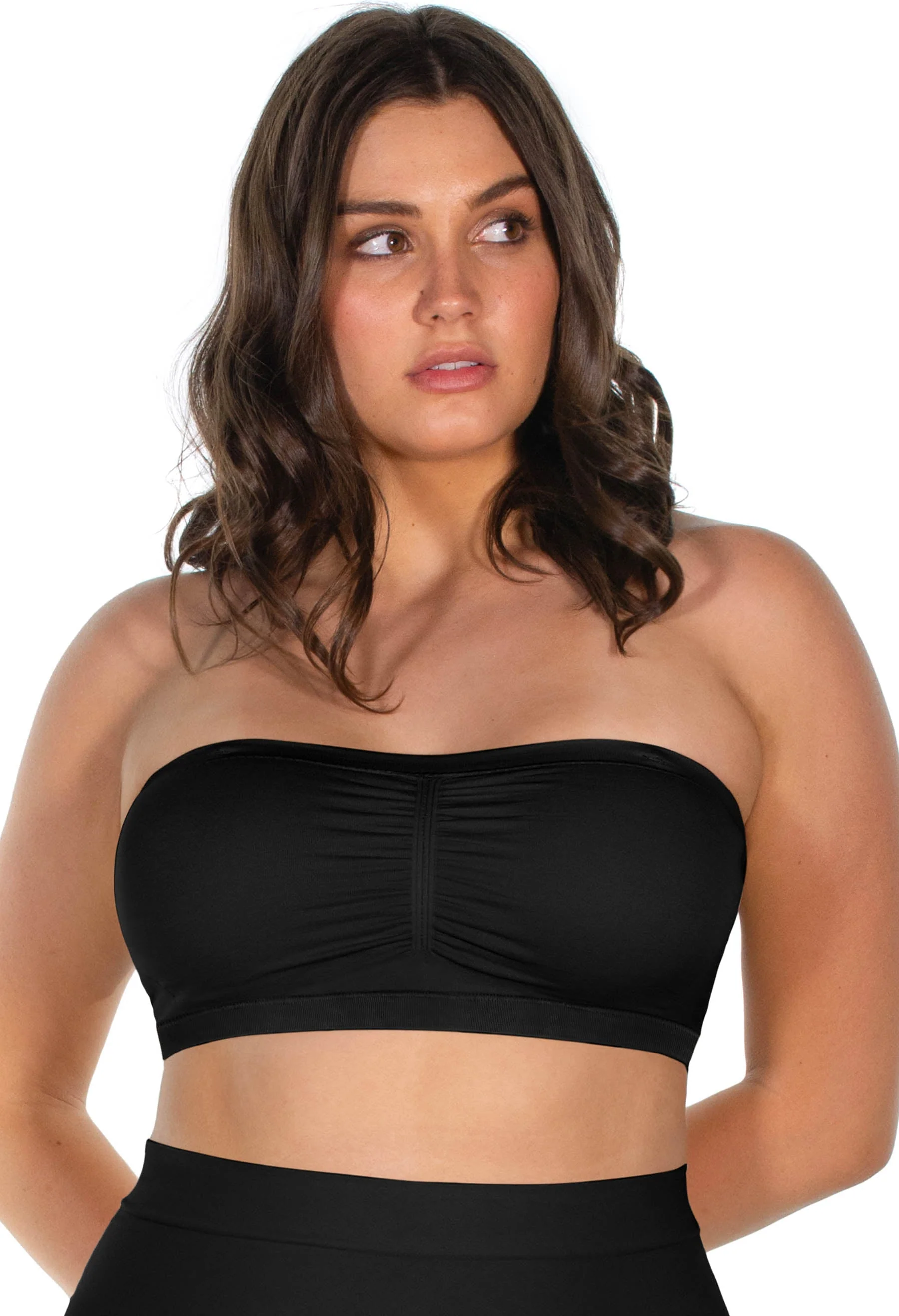 Strapless Support Bandeau with Rib Band - 3 Pack - Image 7
