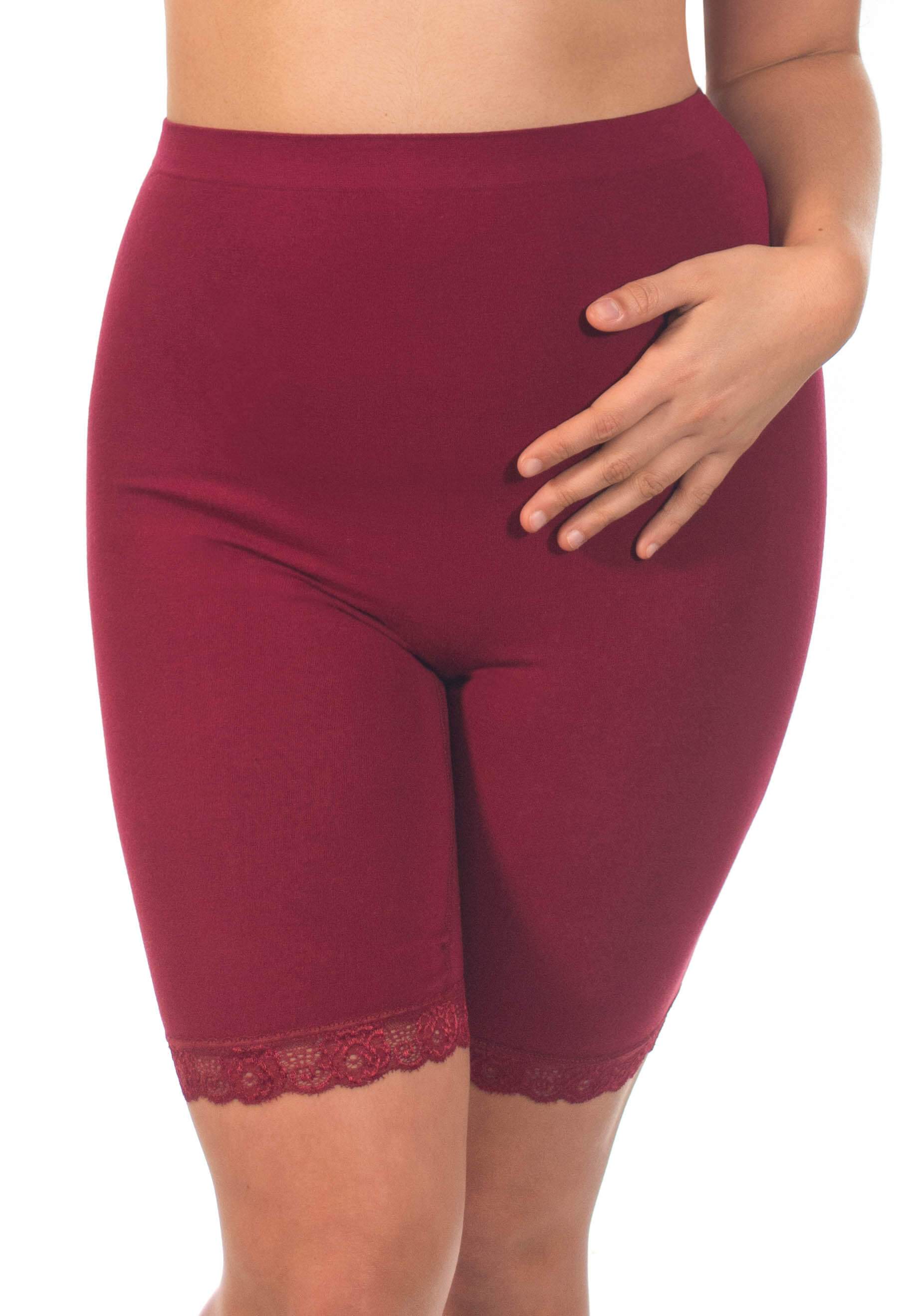 Travel Essential Anti Chafing High Rise Long Cotton Rich Shorts - Image 10