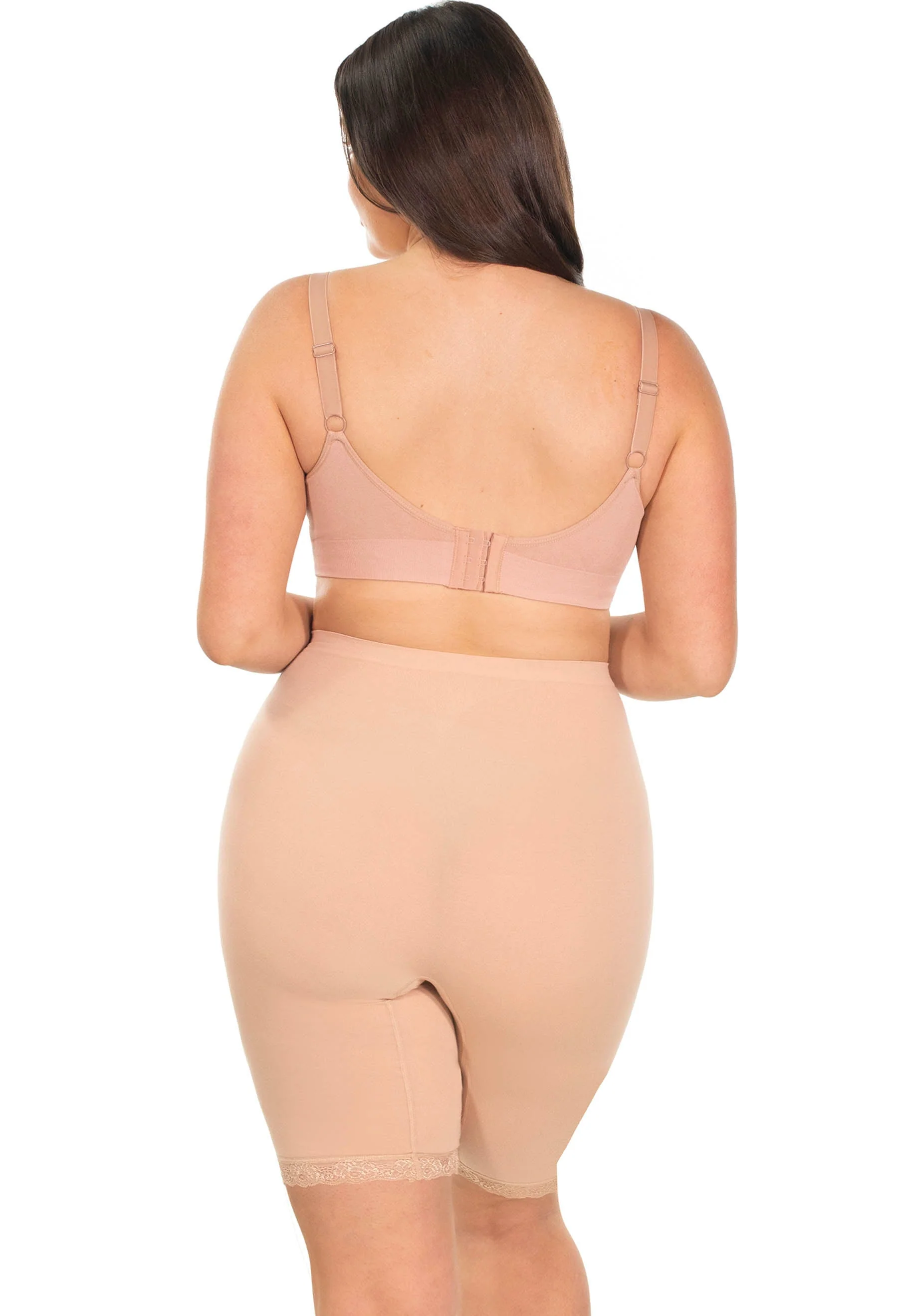 Travel Essential Anti Chafing High Rise Long Cotton Rich Shorts - Image 4