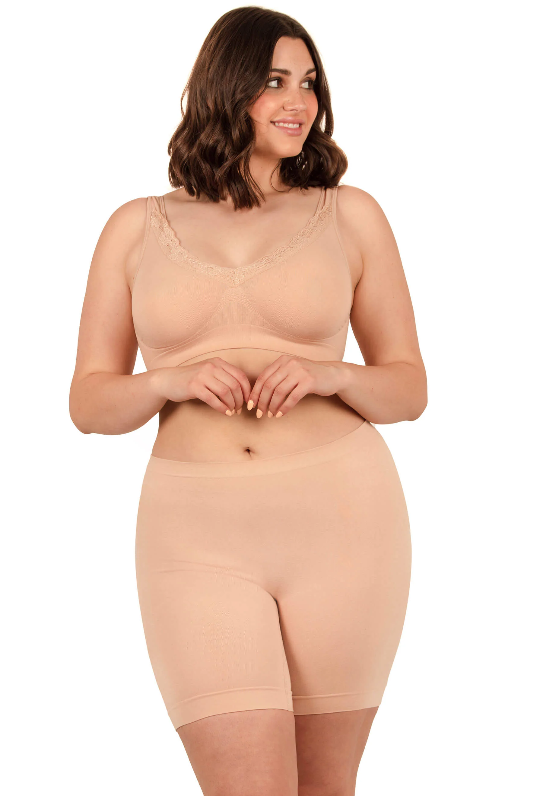 Travel Essentials - Anti Chafing Midi Cotton Rich Shorts - Image 2