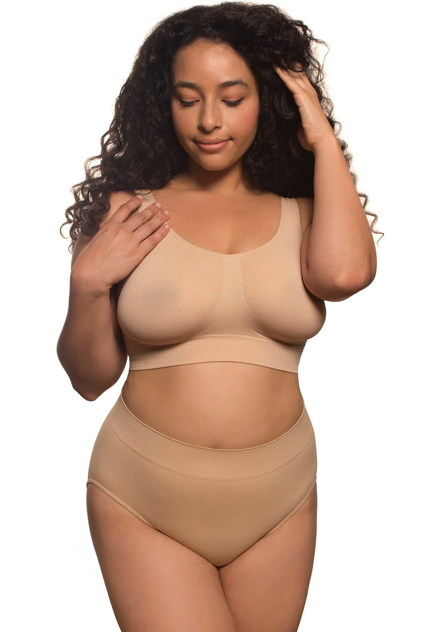 Travel Wire Free High Back Pull On Crop Top - Image 4