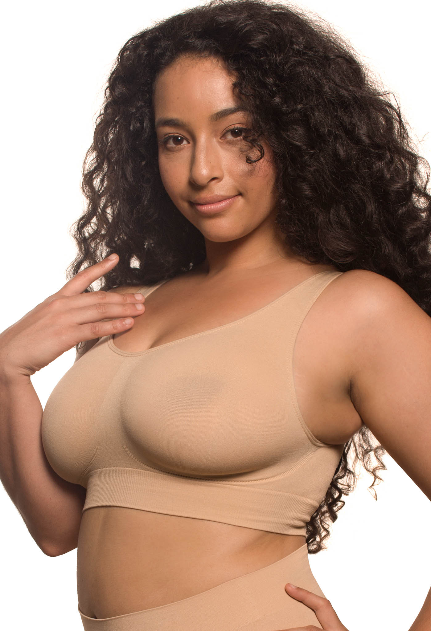 Travel Wire Free High Back Pull On Crop Top Set - Image 3