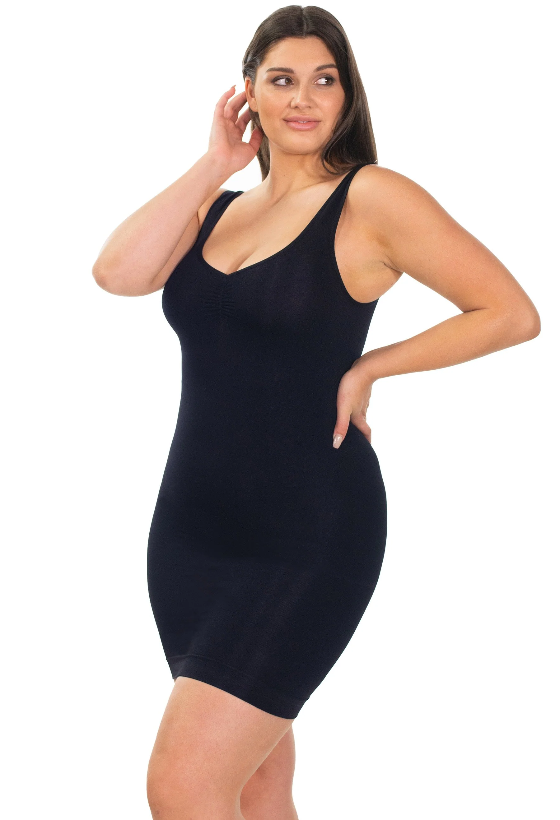 Ultra Light Shaping Curvy V-Tank Slip - 2 Pack - Image 5