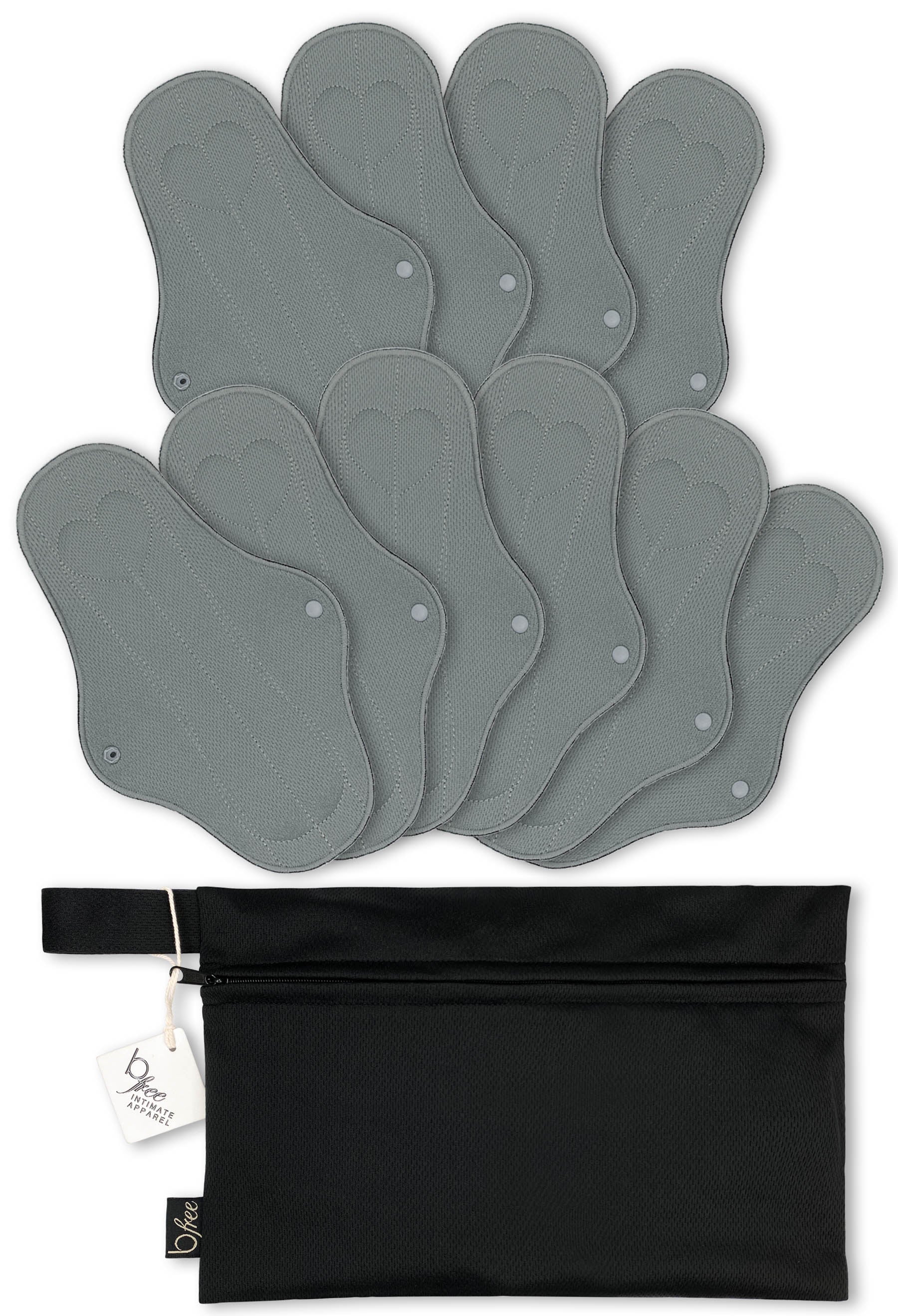 Ultra Thin Long Reusable Panty Liner With Wings - 10 Pack - Image 8