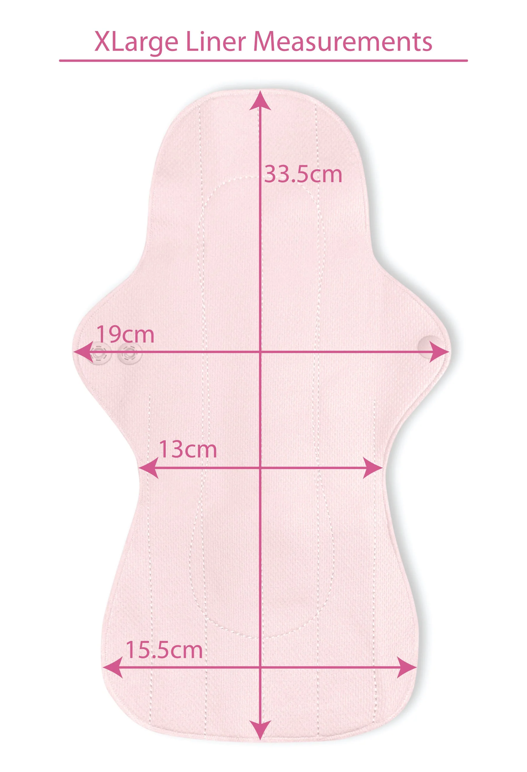 Ultra Thin XL Reusable Panty Liner with Wings - 3 Pack - Image 3