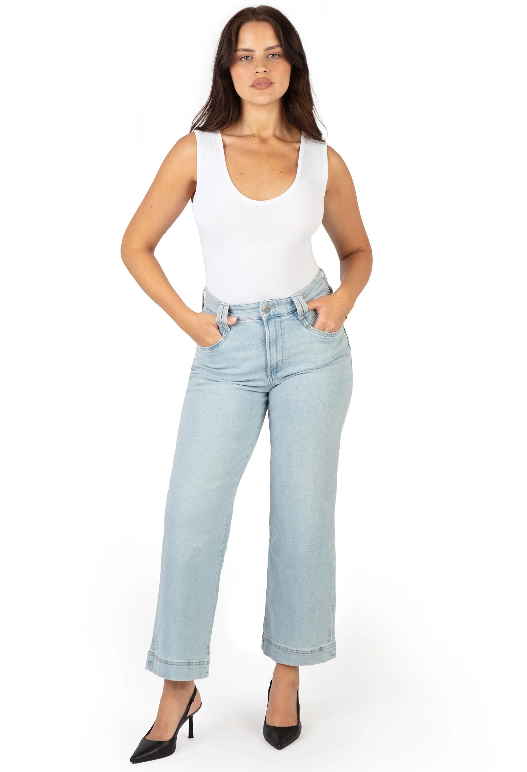 White Bamboo Tank Top - Image 6