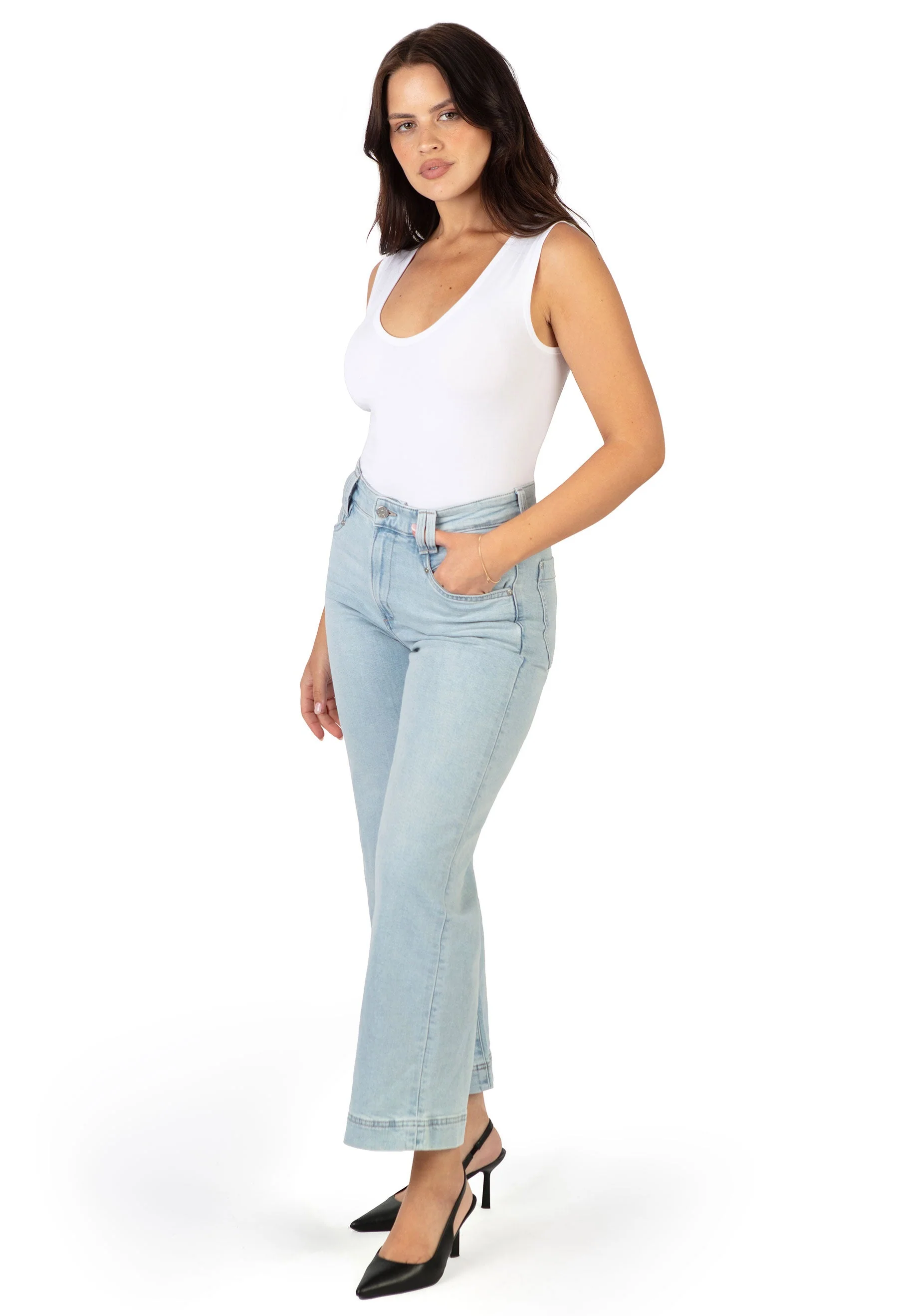 White Bamboo Tank Top - Image 8